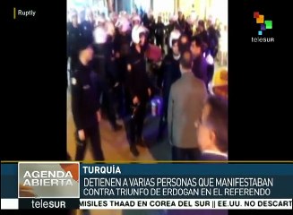 Policía turca detiene a inconformes con resultados de referendo
