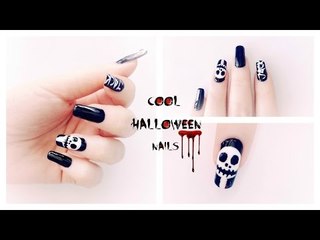 COOL HALLOWEEN NAILS - TUTORIAL