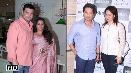Vidya Balan, Sachin Tendulkar attend Neerja's success bash