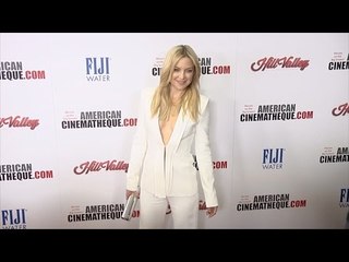 Kate Hudson Gorgeous in White Top & Trousers at American Cinematheque Award 2015
