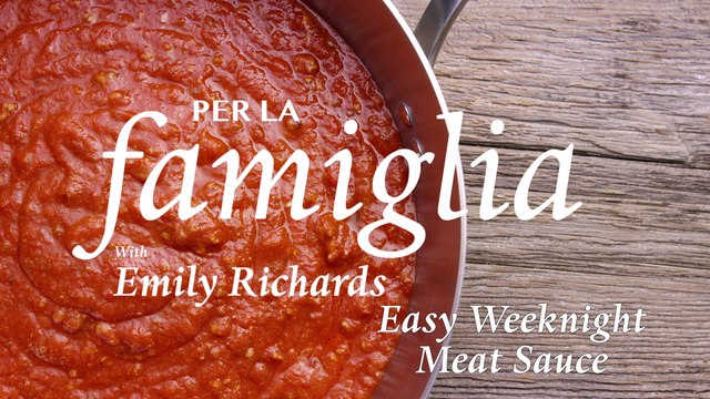 Easy Weeknight Meat Sauce