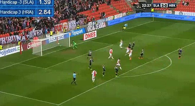 Milan Škoda Goal HD - SK Slavia Prague 2-0 Hradec Kralove 17.04.2017