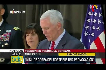 Estados Unidos calificó de “provocación” el fallido misil de Corea del Norte