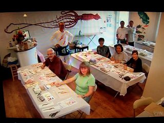 Giant squid Printing ダイオウイカをカラー魚拓