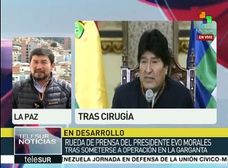 Pdte. boliviano critica apoyo de OEA al golpe de Estado contra Vzla.