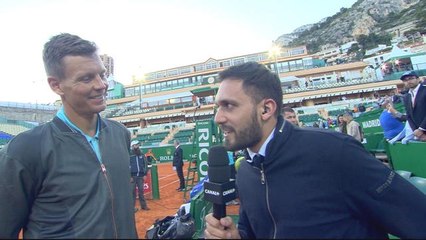 Monte-Carlo - Interview de Tomas Berdych après le match