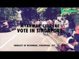 Incredible numbers of Myanmar citizens line up to vote in Singapore | Coconuts TV