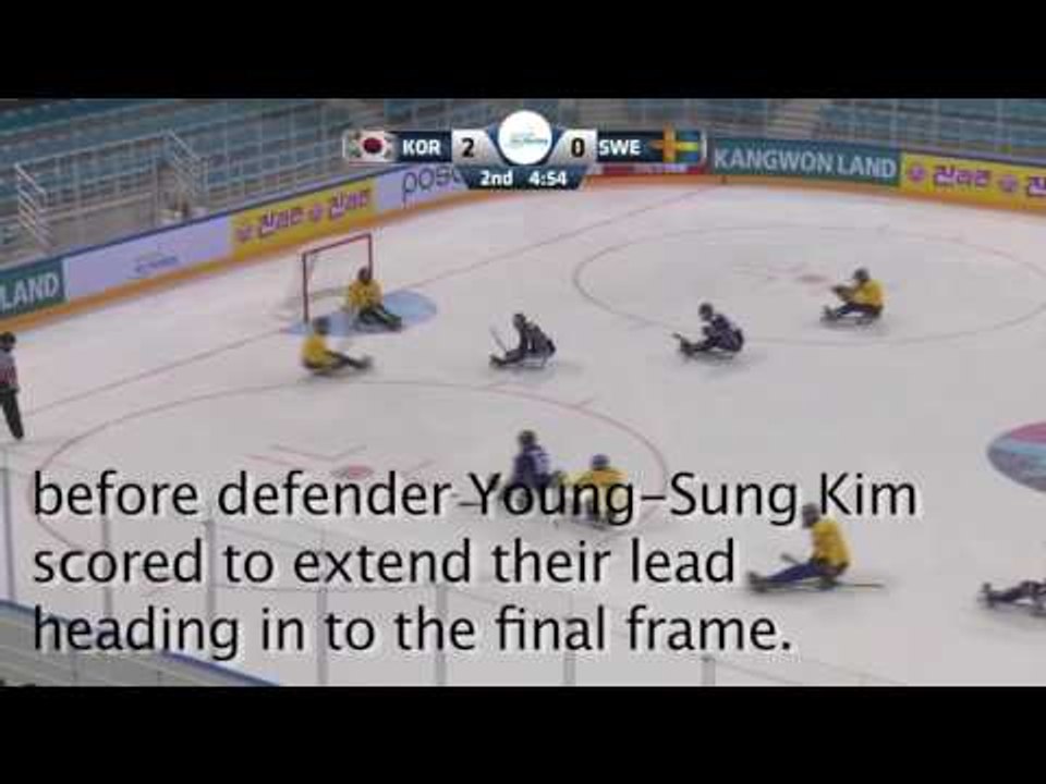 2017 World Para ice hockey Championships, South Korea v Sweden, Game Highlights