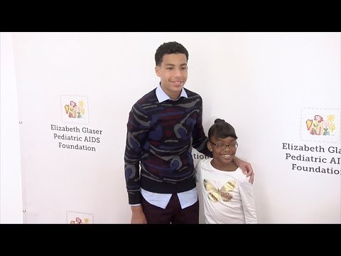 Marcus Scribner & Marsai Martin // A Time for Heroes 2015 Red Carpet Arrivals