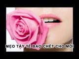 Mẹo Vặt Cuộc Sống - Mẹo tẩy tế bào chết cho môi cực đơn giản