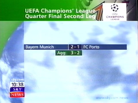 Bayern Munich v Porto CL Quarter Final 2nd Leg 1999/00