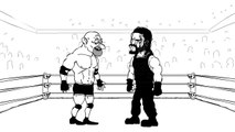 Bill Goldberg vs Roman Reigns Royal Rumble Cartoon