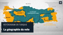 Référendum en Turquie : la géographie du vote montre un pays divisé en trois parties