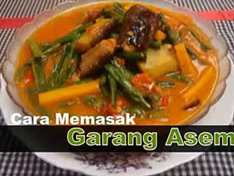 Cara Memasak Sayur Garang Asem