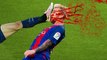 Red Card-Brutal-Fouls Tackle on Lionel Messi Football 2017