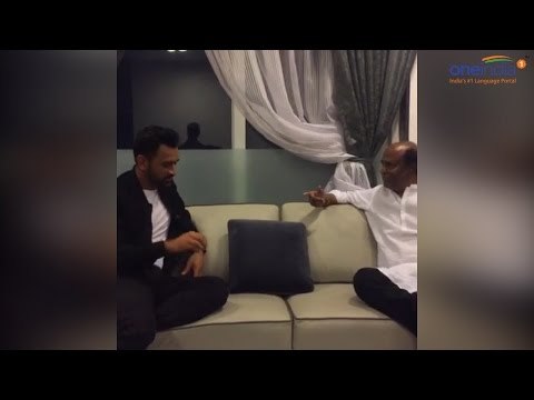 Dhoni meets Rajinikanth along with Sushant Singh Rajput ahead of biopic release|Oneindia News