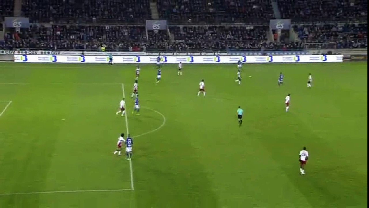 Khalid Boutaib Goal - Racing Strasbourg vs AC Ajaccio 2-1 17.04.2017 (HD)