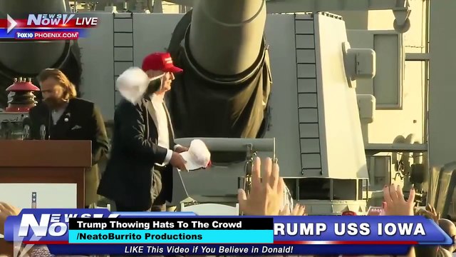 President Signs Kid's Hat, TOSSES It Into The AIR