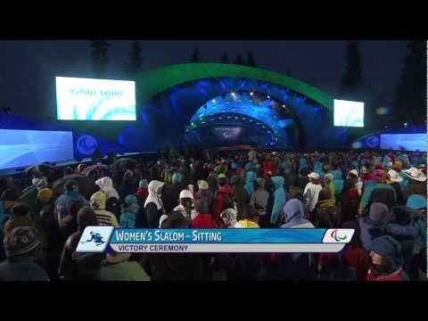 NO sound Medals ceremony - day 2 - Vancouver 2010 Paralympic Winter Games