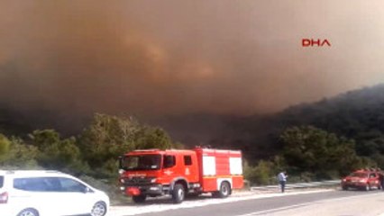 Izmir Foça'da Yangın
