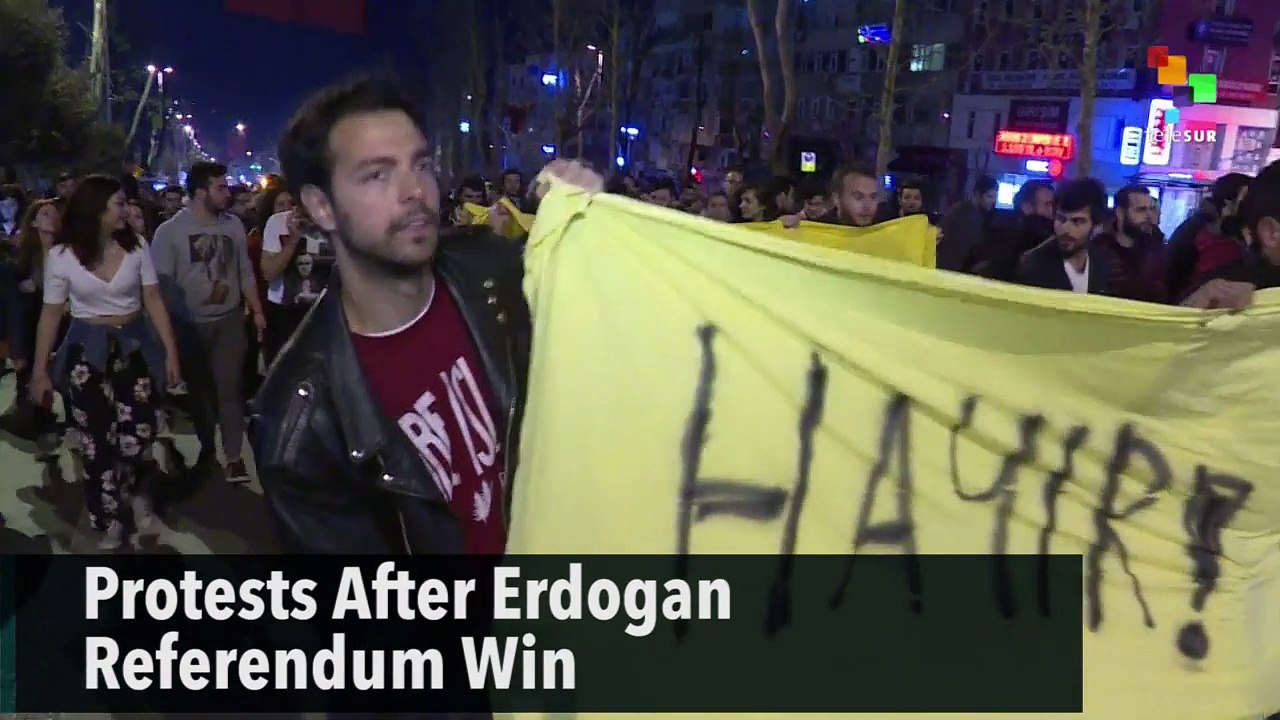 Protests After Erdogan Referendum Win