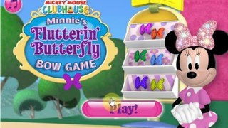 Mickey Mouse Games |  Minnie's flutterin butterfly bow game play