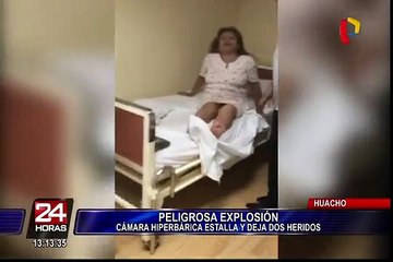 Explota cámara hiperbárica y hiere a dos personas en Huacho