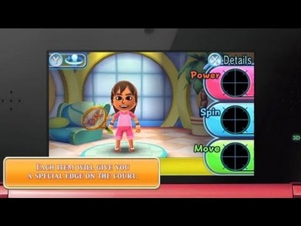 Mario Tennis Open 3DS :  Mii trailer
