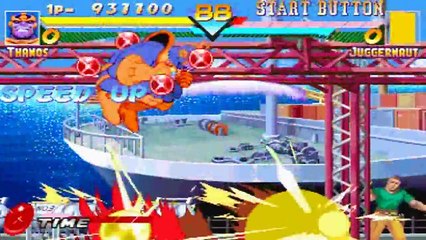 Marvel Super Heroes -Gameplay (PS1)