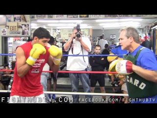 Amir Khan vs. Zab Judah: Amir Khan Media Workout at Wild Card Gym