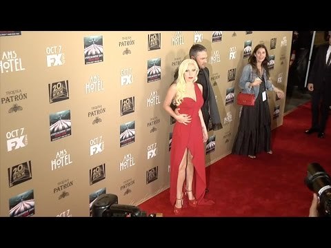 Lady Gaga & Taylor Kinney // American Horror Story: HOTEL Premiere Red Carpet Arrivals
