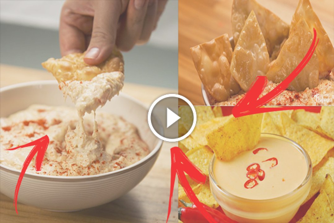SUPER RECEITA DE NACHOS DE PASTEL COM DIP DE FRANGO E QUEIJO