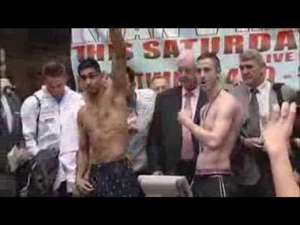 Amir Khan vs. Paul McCloskey: Weigh Ins