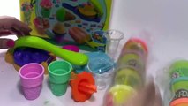 [Padu] Play Doh Ice Cream Swirl Shop Surprise Eggs Toys Spongebob - Play Doh Ice Cream Playdough--dU
