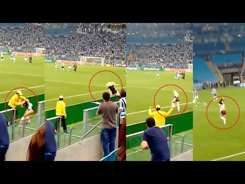 Brazilian model runs shirtless on field post soccer match, Watch here | Oneindia News