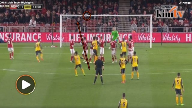 Video: Lagi sepakan percuma 'luar biasa' oleh Alexis Sanchez