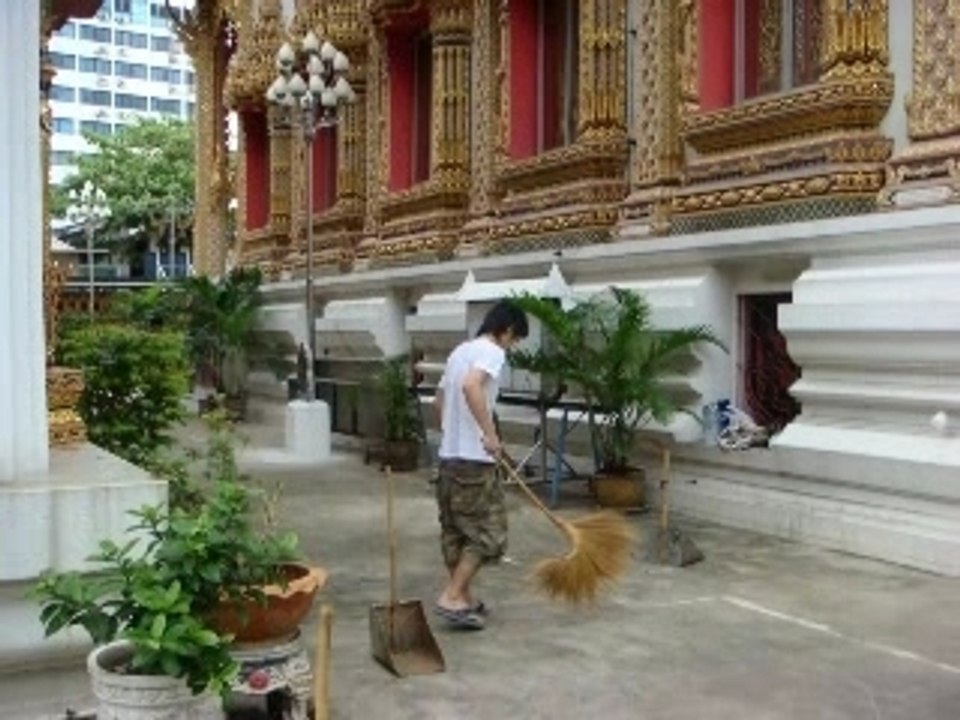 Clean Charity For a Temple