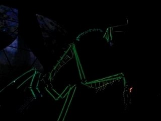 Giant Green Insect Dancing at Burning Man 2007