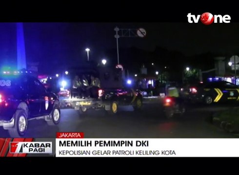 Jelang Pilkada DKI Putaran Dua, Kepolisian Gelar Patroli