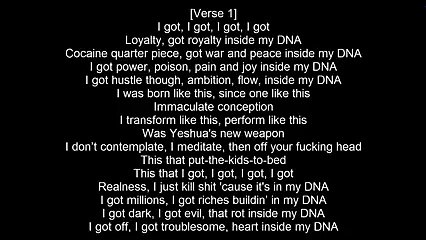 Kendrick Lamar - DNA (Lyrics)