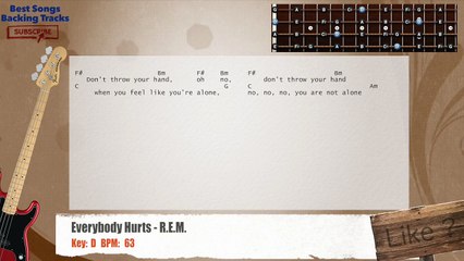 Video herunterladen: Everybody Hurts - R.E.M. Bass Backing Track