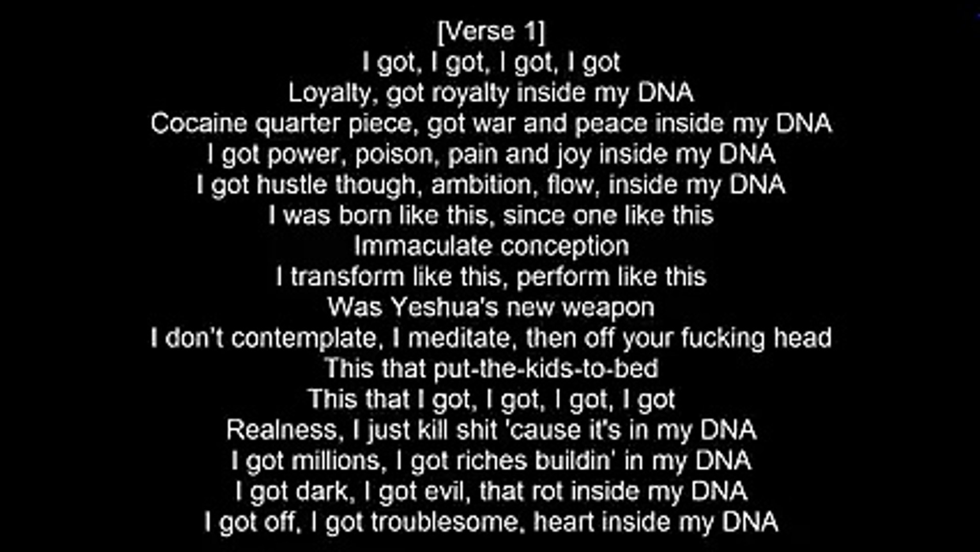 Kendrick Lamar - DNA (Lyrics) - Vidéo Dailymotion