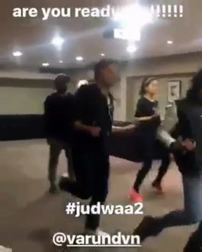 Varun Dhawan and Taapsee Pannu dance to Salman Khan’s Oonchi Hai Building for Judwaa 2