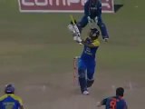 Wiered dismissal Kumar Sangakkara hit wicket ... must watch