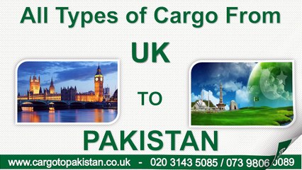 Sending Cargo to Pakistan