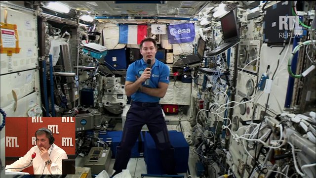 Thomas Pesquet parle avec Yves Calvi depuis la Station Spatiale Internationale