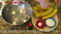 ---Bánh Chuối Hấp Nước Cốt Dừa - Steamed Banana Cake with Coconut Sauce