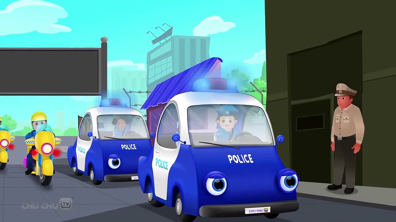 ChuChu TV Police Chase Thief in Railroad Police Car & Save Giant ...