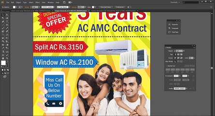 Part 11 - Designing Dussehra Newsletter - Adobe Illustrator CS6