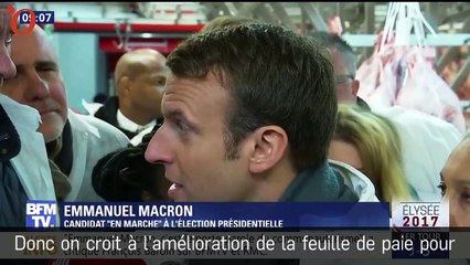 Video herunterladen: «Candidat de la feuille de paie» : Macron copie Montebourg, Valls et Hamon